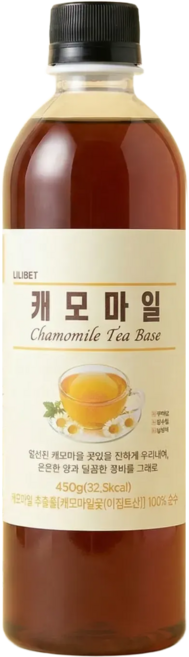 릴리벳 캐모마일 티베이스 원액 무카페인 허브차 450g, 1개, 1개입