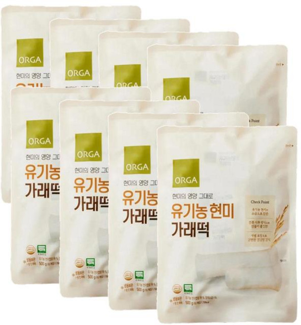 풀무원 유기농 현미 가래떡, 8개