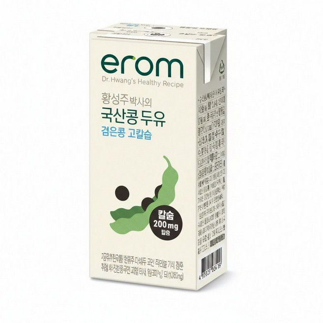 (m)이롬황성주 검은콩고칼슘두유 190ml x 100팩, 100개