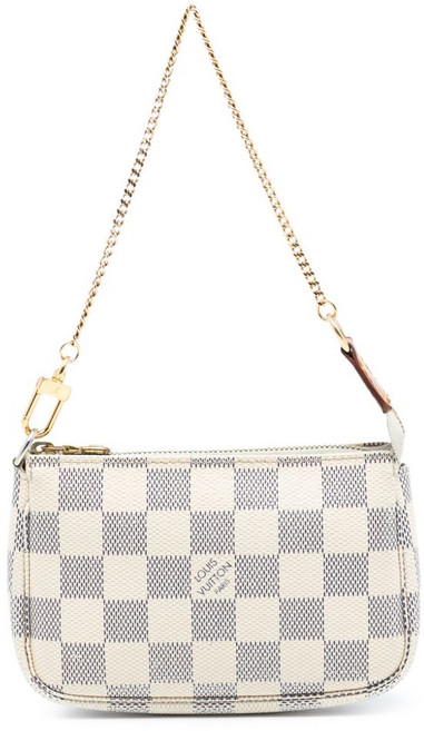 루이 비통 중고 2012 다미에 아주르 미니 포쉐트 악세수아 핸드백