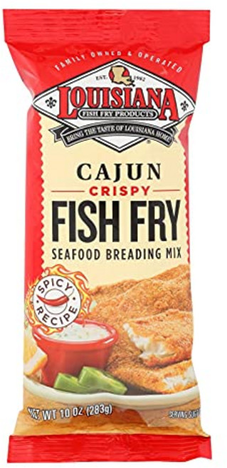 Louisiana Cajun Fish Fry Seasoning Mix 10 Ounce (Pack of 12) 루이지애나 케이준 생선튀김 양념 믹스 10온스(12팩), 12개, 283g