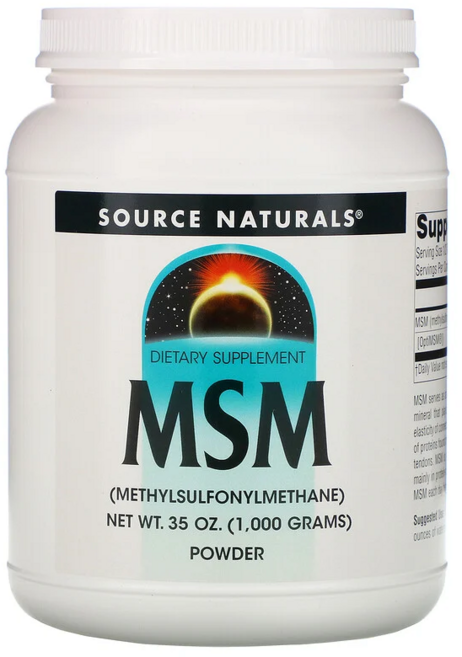 소스 네추럴스 MSM 파우더 메틸설포닐메탄 1 000g(35oz), 1kg, 1개