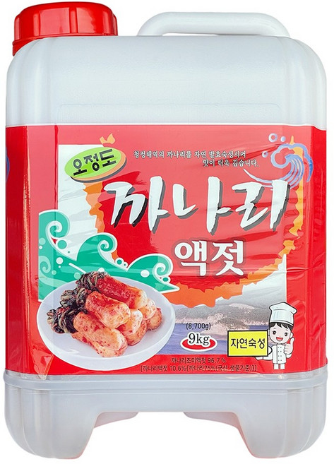 오정도 까나리액젓 9kg 대용량 업소용 액젓, 1개