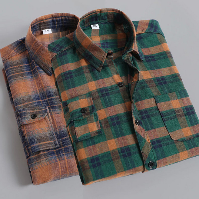 1+1 중년 남자 긴팔 셔츠 블라우스 춘추 순면 빈티지 남방 남성 봄가을 캐주얼 고급 오버핏 코트 자외선 차단 상의 WMY