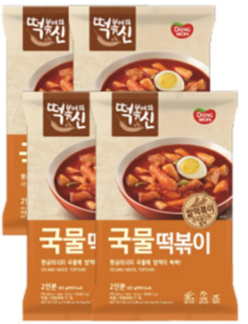 떡볶이의신 국물 떡볶이, 4개, 422g