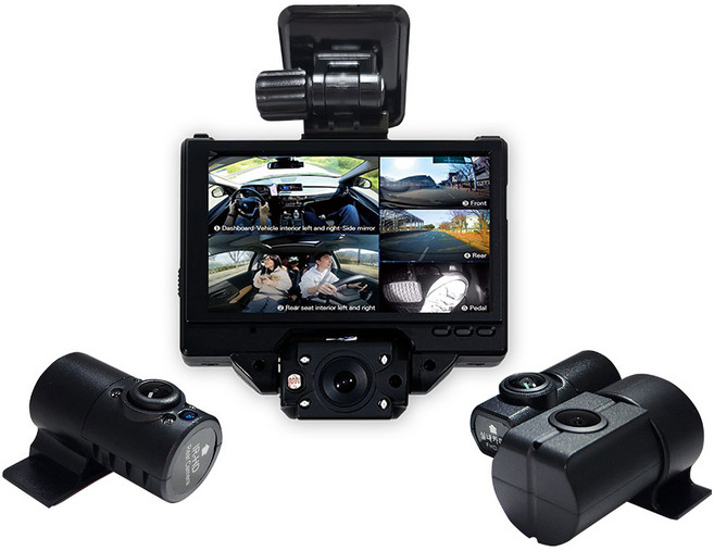 다본다 블랙박스 울트라 AI 5.0 5채널 20방향, 본체+후방카메라+실내카메라+실내계기판카메라+페달카메라, 128GB