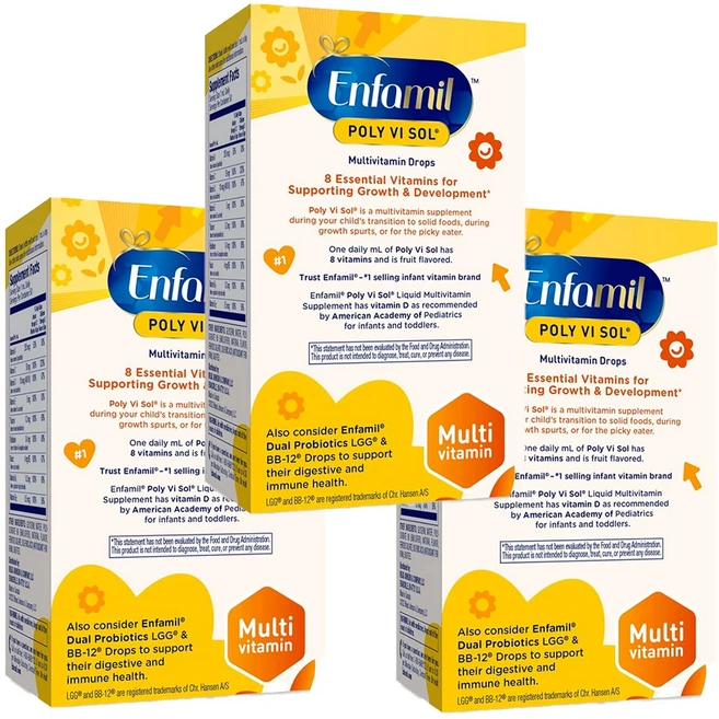 엔파밀 폴리바이졸 철분 미포함 액상비타민, 50ml, 3개 - 쿠팡