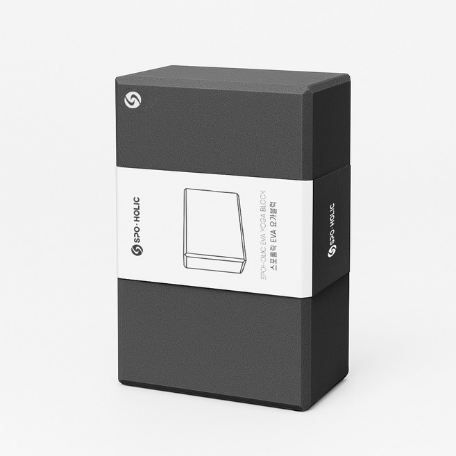 스포홀릭 EVA 요가 블럭 2p, 블랙