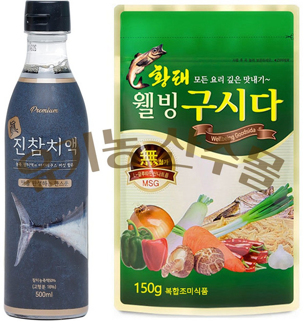 [서림식품] 진참치액 (500mlx1개) + [북설악] 황태 웰빙 구시다 (150gx1개), 500ml, 1개