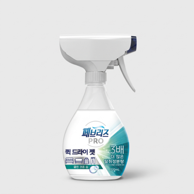 페브리즈 프로퀵 드라이젯섬유탈취제 320mL, 클린코튼솝, 1개, 클린코튼솝