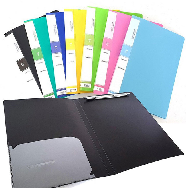 대영바인텍 PP재질 스프링화일 A4, 5개, 분홍