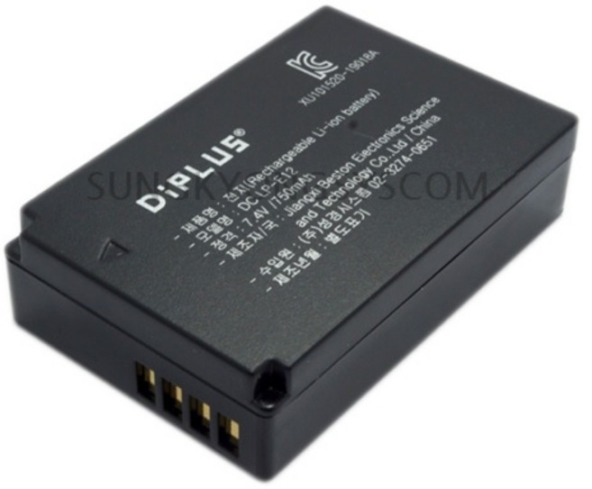 DIPLUS 캐논 LP-E12 호환 배터리 EOS 100D M50 M200 M100 M2 M