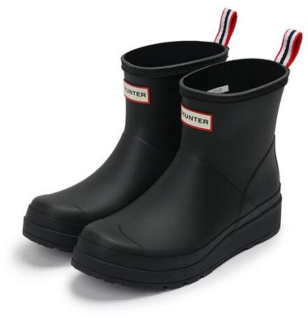 [헌터] 여성 플레이 숏 레인부츠 블랙 WFS2020RMA-BLK