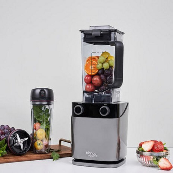 비앙코 볼토 B573S 초고속 블렌더 풀세트 믹서기 (진공펌프포함), 메탈 그레이