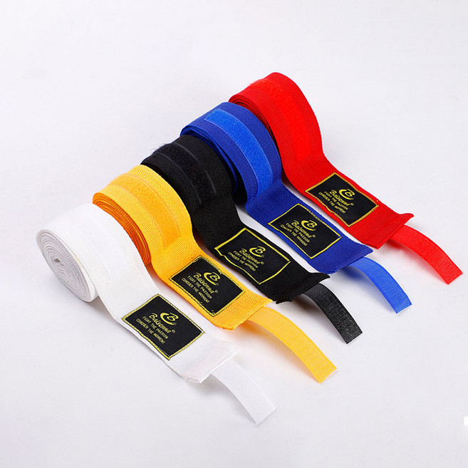 복싱 권투 격투기 밴디지 면 스트랩 핸드랩 붕대 양손세트, 블랙, 1개