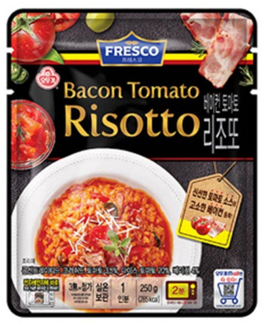 오뚜기 프레스코 베이컨토마토리조또, 5개, 250g