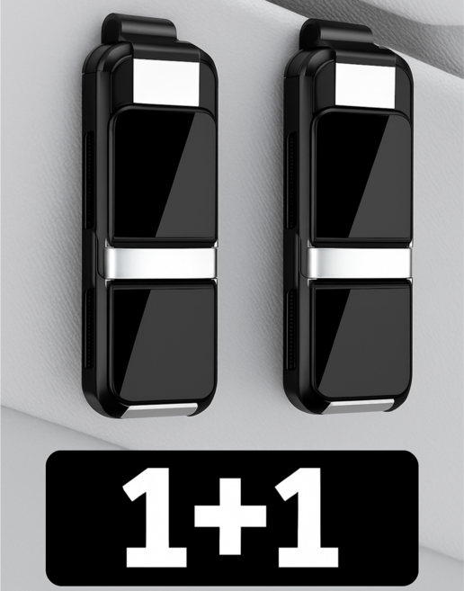 차량용 선바이저 안경 클립 홀더 카드 수납 다용도 거치대, 2개, 세트