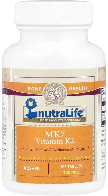 뉴트라라이프 비타민K2 100mcg MK7 Vitamin K2 타블렛 365정, 1개, 1개 - 쿠팡