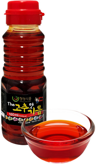 청정식품 매운 고추기름 고추 향미유, 1개, 160ml