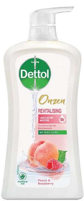 Dettol 滴露 Onzen 煥活保濕沐浴乳 蜜桃與覆盆子 長效保濕 沐浴乳, 900g, 1個