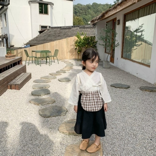 여아 여자 아기 유아 아동 생활 개량 한복 어린이집 복고데이 복고패션 복고의상