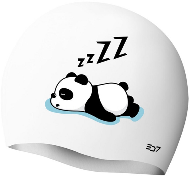 SD7 수영모 실리콘수모 일러스트 캐릭터 수모 물놀이용품 (24종 택1), 레이지팬더 (SGL-CA332), 1개