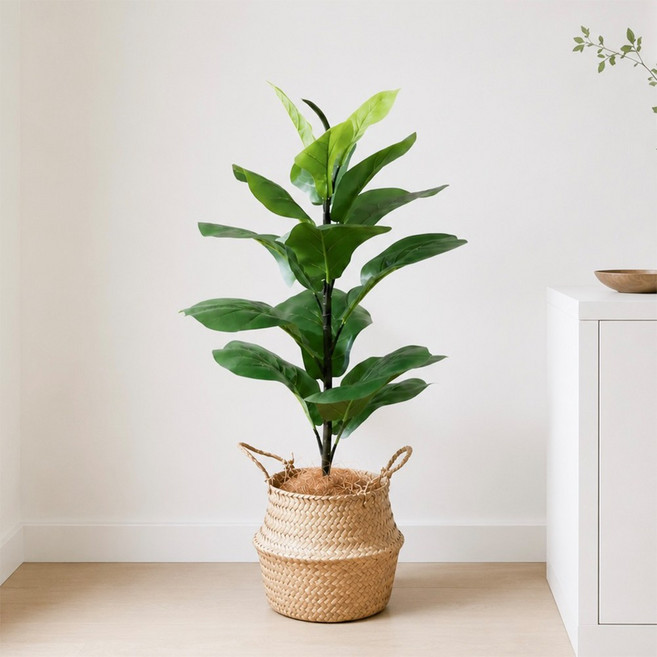 居家首選琴葉榕仿真植栽, 綠, 1個