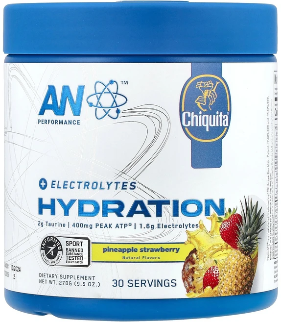 AN Supps Hydration Pineapple Strawberry 9.5 oz 270 g, AN Supps, Hydration, Pineapple - 쿠팡