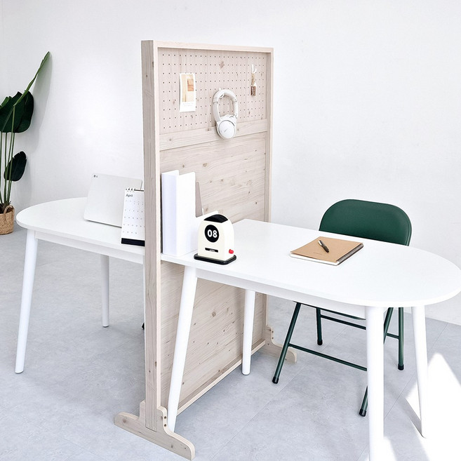 카미코코 공간분리 가벽 가림막 스탠드 타공판 펀칭 파티션 635x1500, 워시