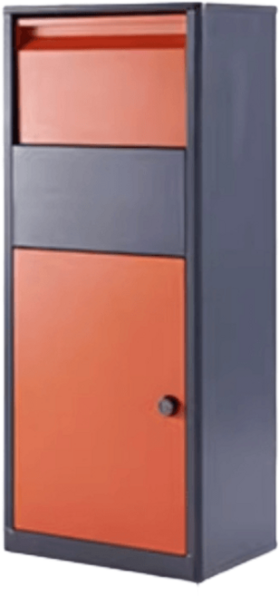 우스어스 철제 단독주택 빌라 무인택배함 택배 물품 보관함, 오렌지