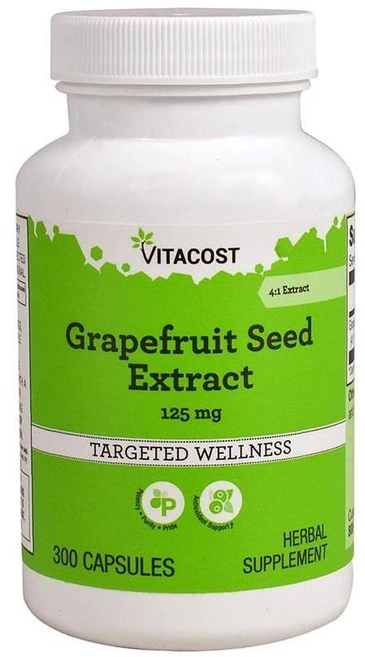 비타코스트 포도씨 추출물 125mg Vitacost Grapefruit Seed Extract, 1개, 300정 - 쿠팡