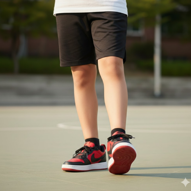 국내매장판 나이키 주니어 운동화 코트버로우 레드블랙