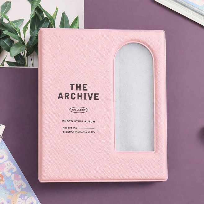 아이노르 추억보관 인생네컷 포토앨범, 20매, 핑크
