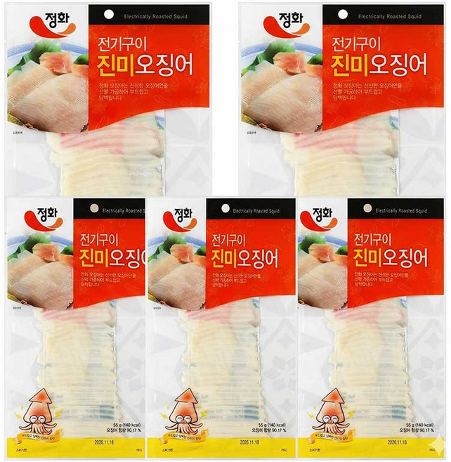 정화식품 전기구이진미오징어 55g 10봉, 10개