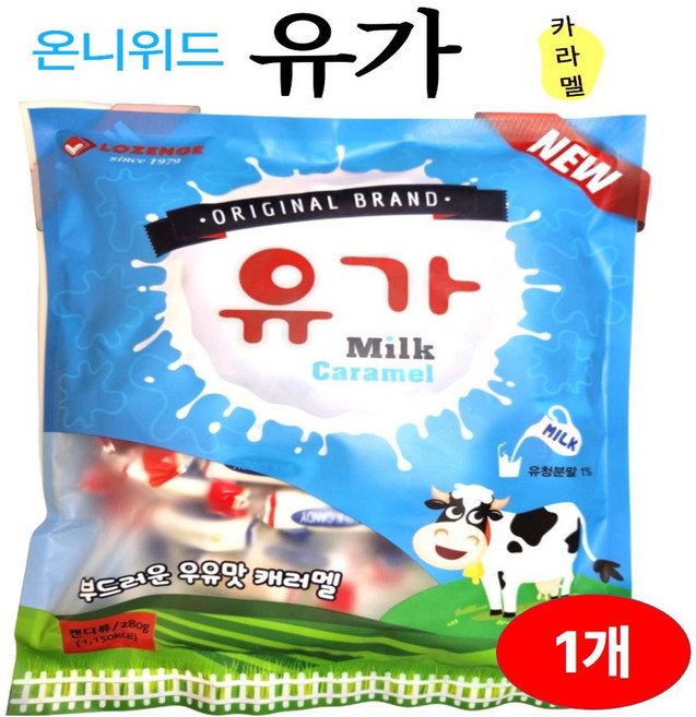 온니위드 유가 우유카라멜 소프트, 1개, 280g