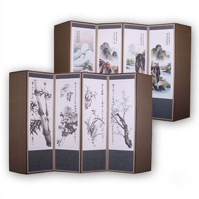 두레 금장 반야 6폭 병풍 커버포함 추석 제사 병풍, 병풍선택:산수화