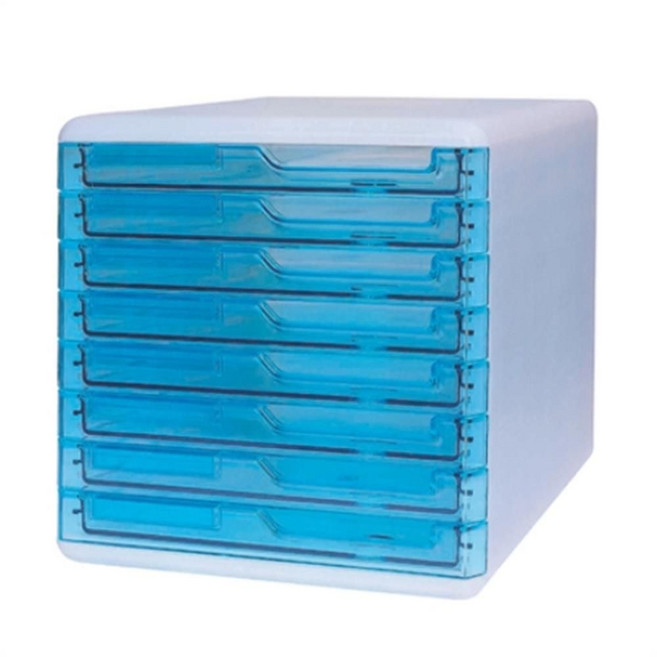 8단 크리스탈 서류함 268x340x268mm 투명 정리함 A4sjr7+6lVT