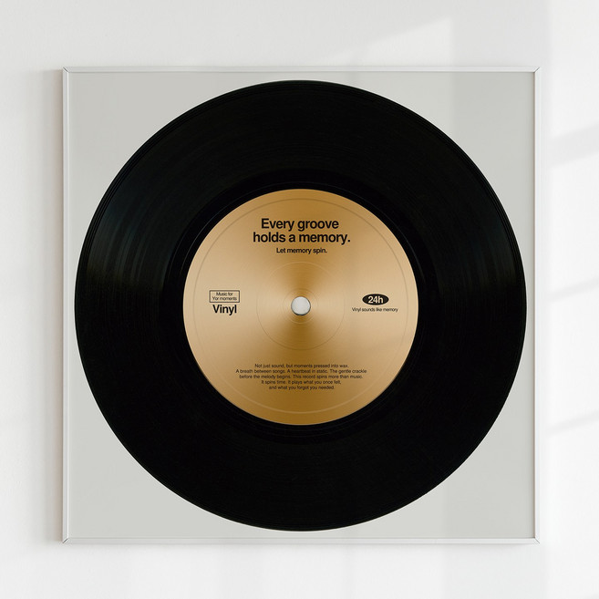 [인메이블] 돈들어오는 미드센츄리 홈카페 LP포스터 액자 15종 그림 정사각형 캔버스 액자 일출 거실 현관 복도 벽 대형, 14.Golden vinyl 1