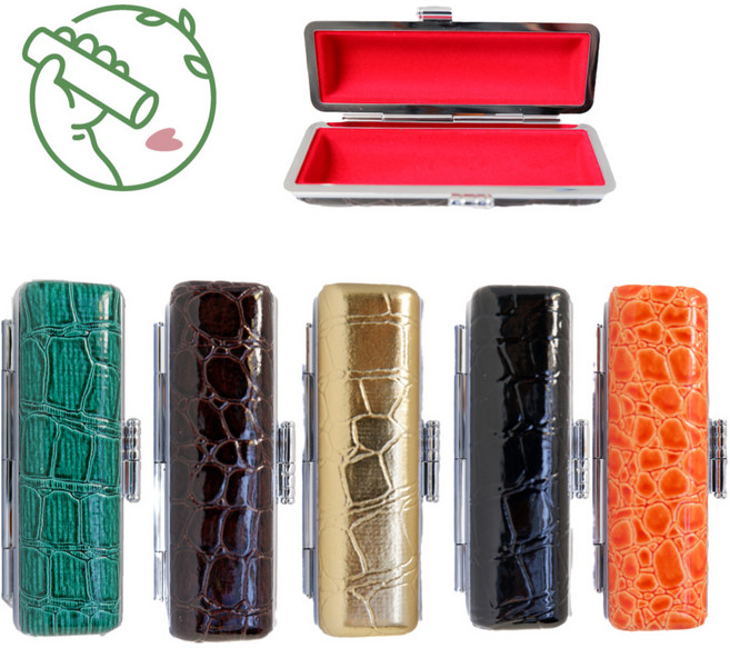 도장 케이스 고급 파우치 법인 개인 인감도장 은장 단체 예쁜 선물 보관함, [선택1-6] 고급 은장 케이스 초록색