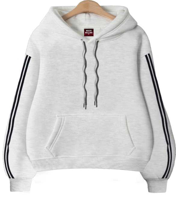 몰토벨리노 [ANSANGSA] 무지 여성 오버핏 트랙 후드 티셔츠