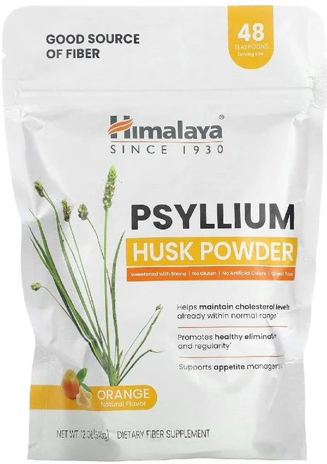 히말라야 차전자피 실리엄 허스크 오렌지맛 파우더 Psyllium Husk 분말 340g, 1개 - 쿠팡