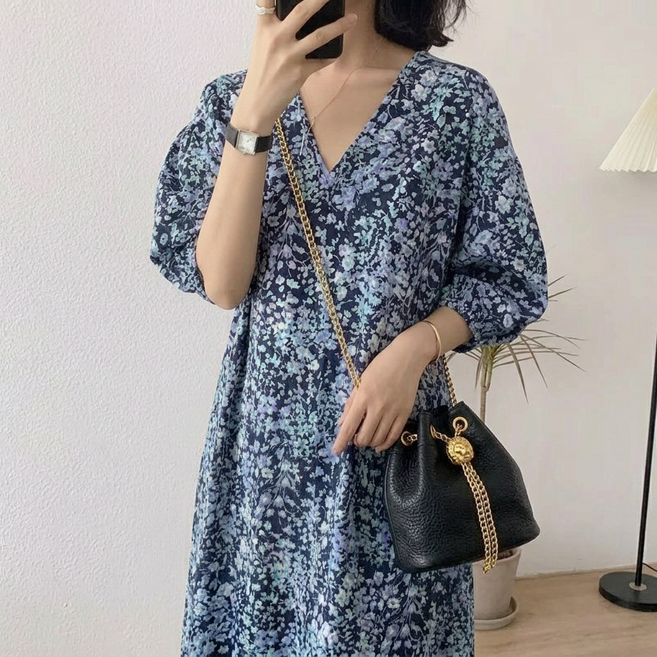 제이바바 여성용 소가죽 복조리 버킷백