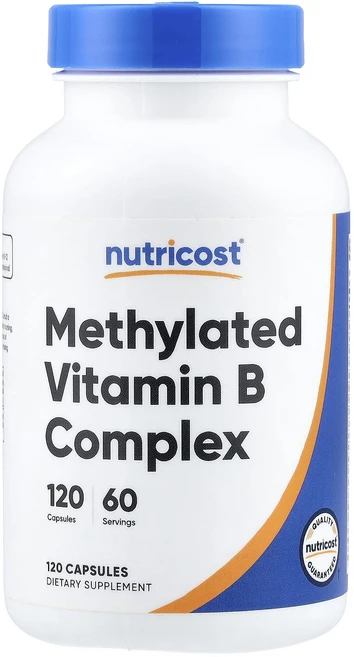 새해 첫좋은선물 Nutricost 메틸화 비타민B 복합체 캡슐 120정 제대로 할인합니다, Nutricost메틸화비타민B복합체캡슐120정, 1개 - 쿠팡