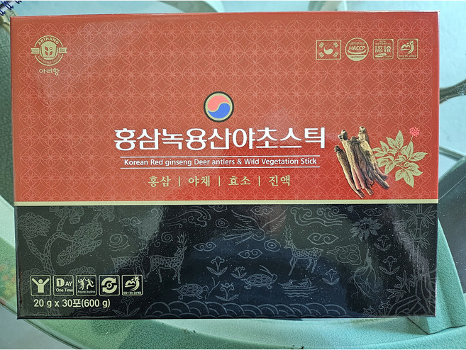 아리항 홍삼녹용산야초스틱 600g 국내산 녹용 케일 홍삼 익모초 도라지 발효액, 30개, 20ml