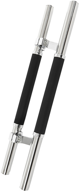 2위 - 철물이네 강화도어 손잡이 센터 340mm 가마찌 스텐 원형 일자, 골고무 (650XP340)