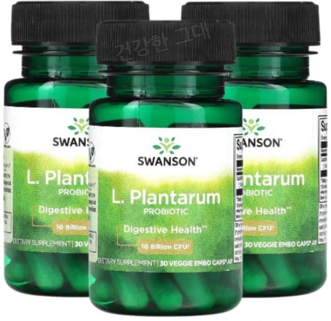 Swanson L. 플란타럼 프로바이오틱 100억 CFU L. Plantarum Probiotic 30정, 3개 - 쿠팡