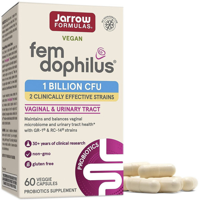 Jarrow FORMULAS 賈羅公式 女性Fem Dophilus10億CFU益生菌素食膠囊, 60顆, 1罐