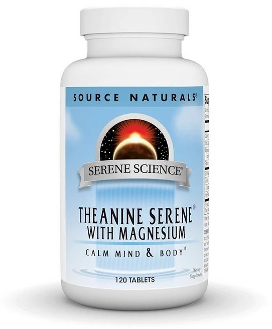 Source Naturals Serene Science L-테아닌 마그네슘 및 GABA 함유 - 120정, 1세트 - 쿠팡