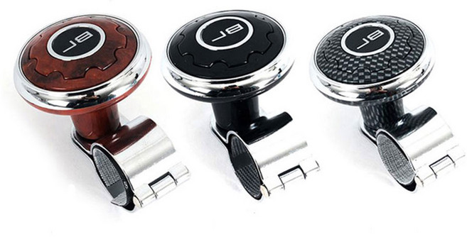 지니홀딩스 차량용 파워핸들 메탈 핸들봉 한손운전 운전봉 자동차 핸들 손잡이, 모자이크