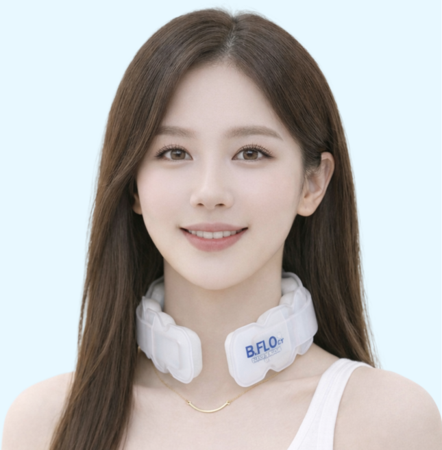 비플로 [국내산] 시원한 넥쿨러 아이스 넥밴드, 쿨화이트, 1개, 18도